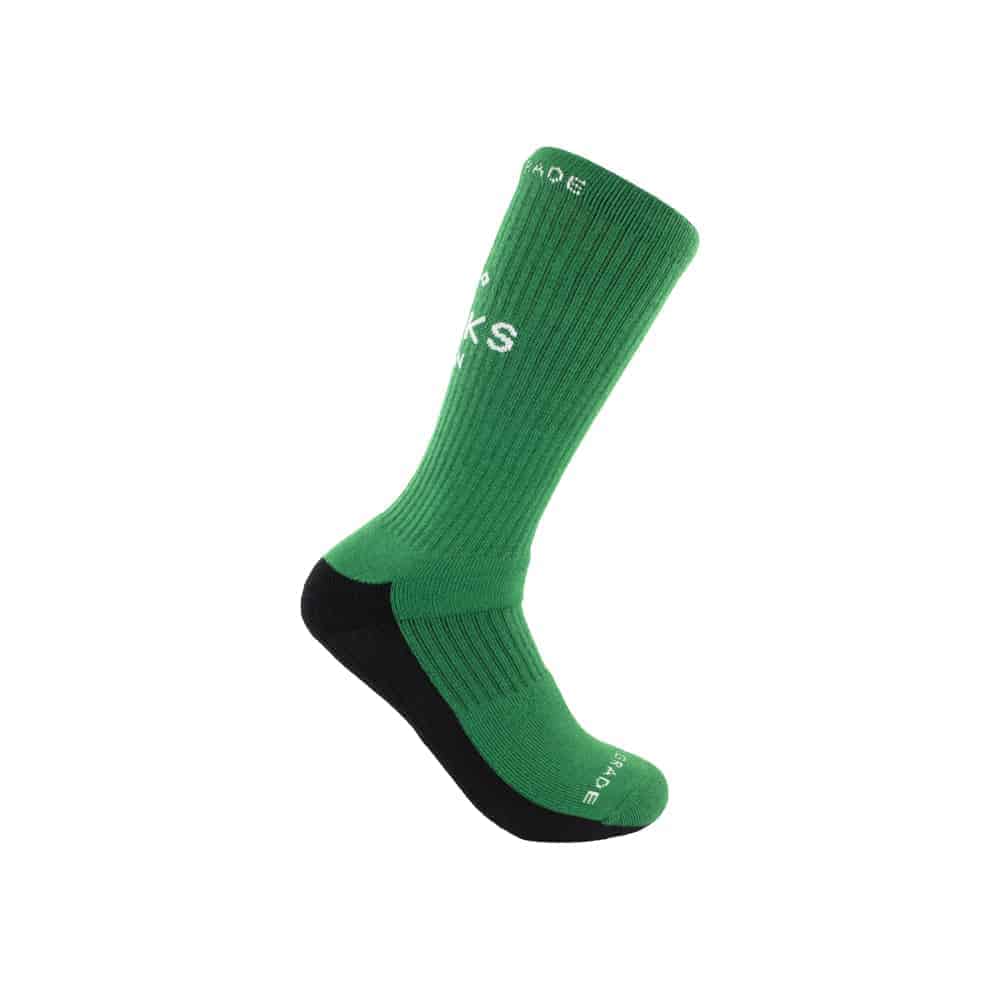 NO F*CKS GIVEN GREEN/ROYAL/YELLOW CUSHIONED CREW SOCK 3 PACK